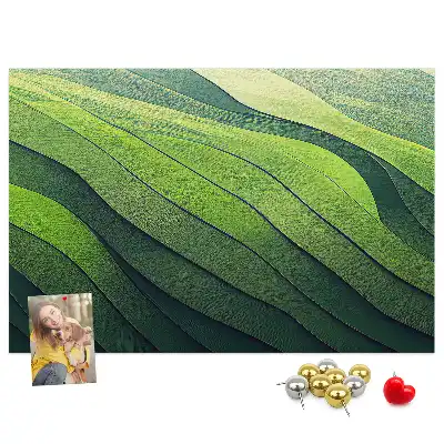 Nástěnka do dětského pokoje Abstrakce zelených polí