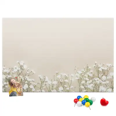 Nástěnka do dětského pokoje Kvetoucí květiny