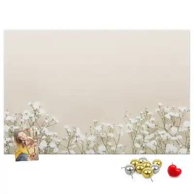 Nástěnka do dětského pokoje Kvetoucí květiny