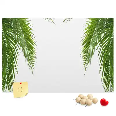 Korková nástěnka s motivem listů palmy
