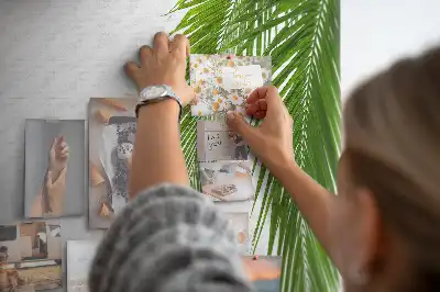 Korková nástěnka s motivem listů palmy