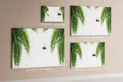 Korková nástěnka s motivem listů palmy