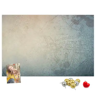 Korková nástěnka ve stylu vintage kriminálky