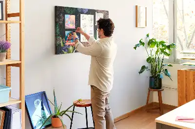 Nástěnka do dětského pokoje s přírodním rámečkem