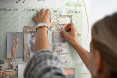 Nástěnka korková Týdenní plánovač listů