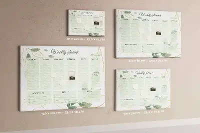 Korková nástěnka Listnatý týdenní plánovač