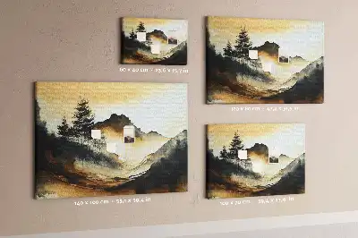 Nástěnka do dětského pokoje Abstraktní krajina