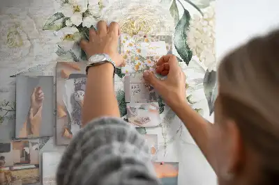 Korková nástěnka Květiny