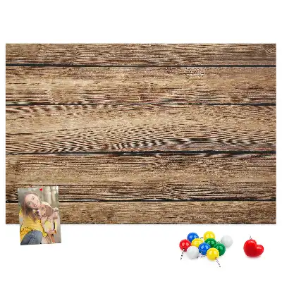 Nástěnka do dětského pokoje Dřevěné desky