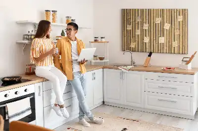 Nástěnka do dětského pokoje Bambusové tyčinky