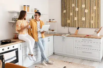 Nástěnka do dětského pokoje s motivem bambusových holí