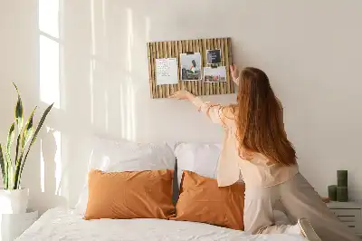Nástěnka do dětského pokoje Bambusové tyčinky