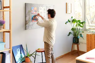 Dekorativní korková tabule s motivem mramoru