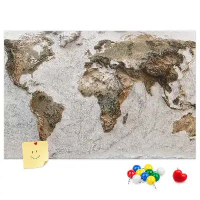 Nástěnka korková Mapa starého světa