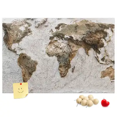 Nástěnka korková Mapa starého světa