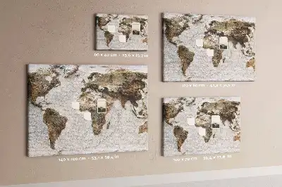 Nástěnka korková Mapa starého světa