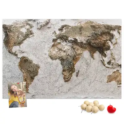 Nástěnka korková Mapa starého světa