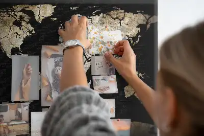 Nástěnka do dětského pokoje Mapa světa stíratelná