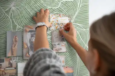 Nástěnka korková Listy přírodní vzor