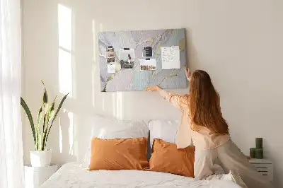 Nástěnka do dětského pokoje Mramorový vzor