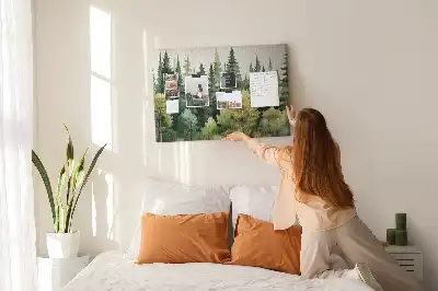 Nástěnka korková Lesní krajina