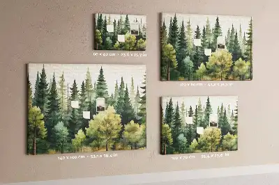 Nástěnka korková Lesní krajina