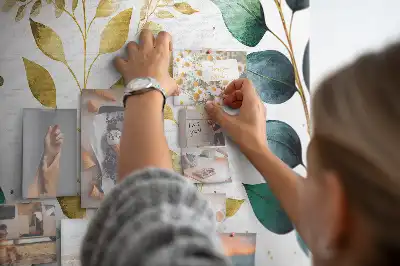Korková tabule Vzor listů rostlin