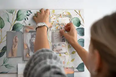 Korková tabule Vzor listů rostlin