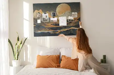 Nástěnka korková Abstraktní krajina