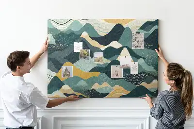 Korková tabule Ilustrativní hory