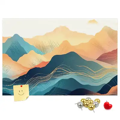 Nástěnka korková Horská krajina
