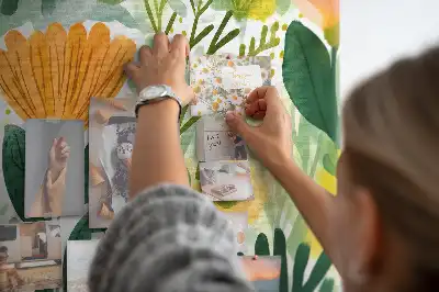 Korková tabule Akvarelové květiny
