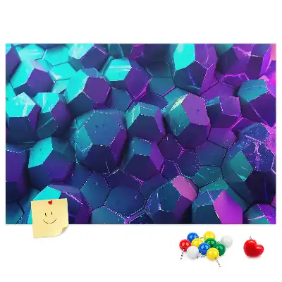 Nástěnka do dětského pokoje s motivem geometrických obrazců