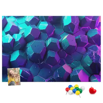Nástěnka do dětského pokoje s motivem geometrických obrazců
