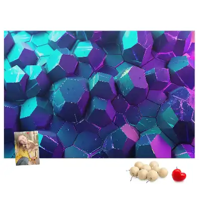 Nástěnka do dětského pokoje s motivem geometrických obrazců