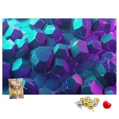 Nástěnka do dětského pokoje s motivem geometrických obrazců