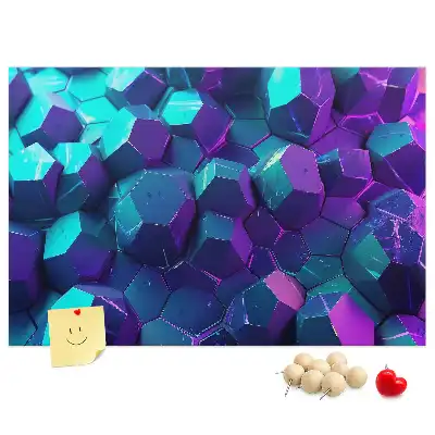 Nástěnka do dětského pokoje s motivem geometrických obrazců
