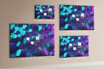 Nástěnka do dětského pokoje s motivem geometrických obrazců