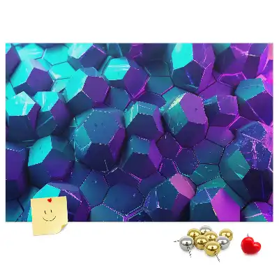 Nástěnka do dětského pokoje s motivem geometrických obrazců