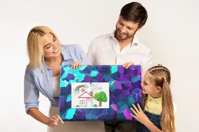 Nástěnka do dětského pokoje s motivem geometrických obrazců