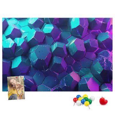 Nástěnka do dětského pokoje s motivem geometrických obrazců