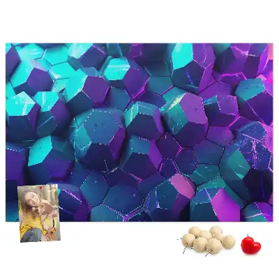 Nástěnka do dětského pokoje s motivem geometrických obrazců