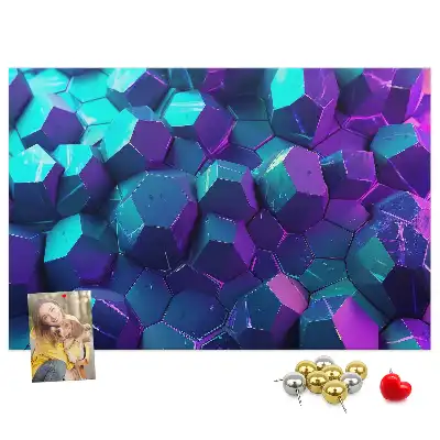 Nástěnka do dětského pokoje s motivem geometrických obrazců