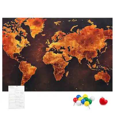 Nástěnný atlas světa do dětského pokoje