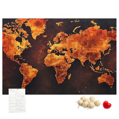 Nástěnný atlas světa do dětského pokoje