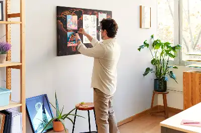 Korková nástěnka Moderní mapa pevnin