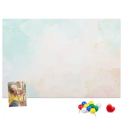 Korková nástěnka akvarel mramor