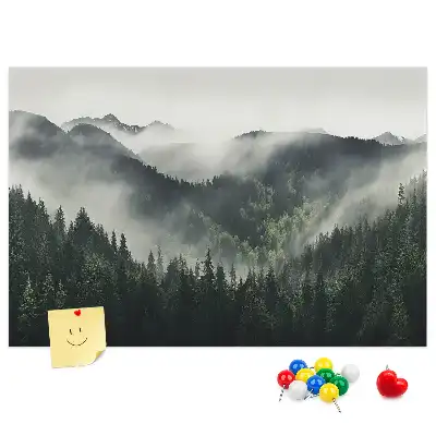 Nástěnka do dětského pokoje Lesní krajina