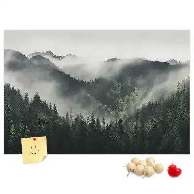 Nástěnka do dětského pokoje Lesní krajina
