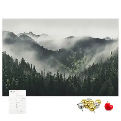 Nástěnka do dětského pokoje Lesní krajina